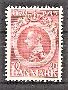 Briefmarke Dänemark Mi.Nr. 287 ** 75. Geburtstag König Christians X. 1945
