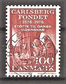Briefmarke Dänemark Mi.Nr. 630 o 100 Jahre Carlsbergstiftung 1976 / Chemiker im Laboratorium