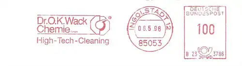 Freistempel B23 3786 Ingolstadt - Dr.O.K.Wack Chemie GmbH - High-Tech-Cleaning (#2316)