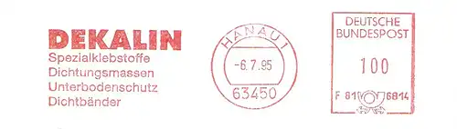 Freistempel F81 6814 Hanau - DEKALIN Spezialklebstoffe, Dichtungsmassen, Unterbodenschutz, Dichtbänder (#2314)