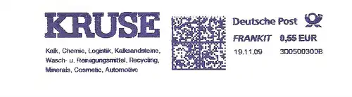 Freistempel 3D0500300B - KRUSE Kalk, Chemie, Logistik, Kalksandsteine, Wasch- u. Reinigungsmittel, Recycling, Minerals, Cosmetic, Automotive (#2307)