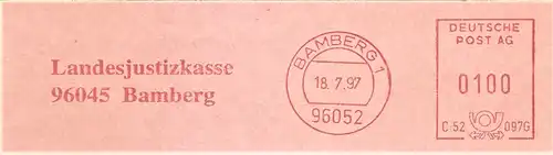 Freistempel C52 097G Bamberg - Landesjustizkasse (#2299)