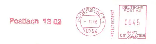 Freistempel C81 703H Filderstadt - Postfach 13 02 (#2235)