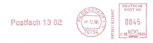 Freistempel C06 955K Filderstadt - Postfach 13 02 (#2234)