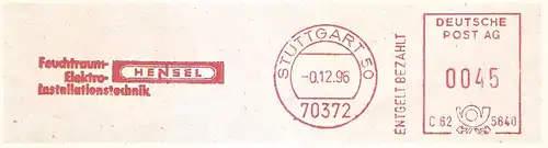 Freistempel C62 5840 Stuttgart - HENSEL Feuchtraum-Elektro-Installationstechnik (#2232)