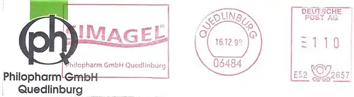 Freistempel E52 2657 Quedlinburg - Philopharm GmbH Quedlinburg / SIMAGEL (#2229)