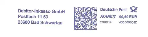 Freistempel 4D06000D9D Bad Schwartau - Debitor-Inkasso GmbH (#2219)