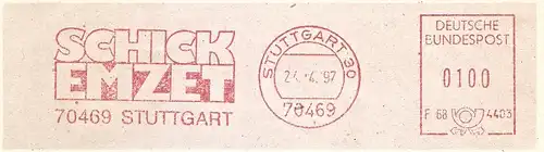 Freistempel F68 4403 Stuttgart - SCHICK EMZET (#2159)