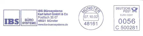 Freistempel C500281 Münster - IBS Bürosysteme Karl Isfort GmbH & Co / www.ibs-buerosysteme.de (#2980)