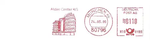 Freistempel H10 0999 München - Alster Center KG (Abb. Gebäude) (#2895)