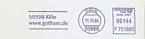 Freistempel F721893 Köln - www.gothaer.de (#918)