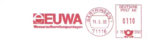 Freistempel F75 3263 Gärtringen - EUWA Wasseraufbereitungsanlagen (#2809)