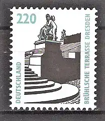 Briefmarke BRD Mi.Nr. 1936 ** Sehenswürdigkeiten 1997 / Brühlsche Terrasse in Dresden