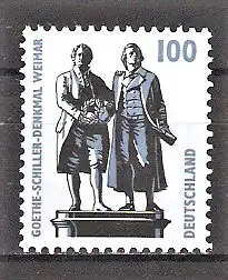 Briefmarke BRD Mi.Nr. 1934 A ** Sehenswürdigkeiten 1997 / Goethe-Schiller-Denkmal in Weimar
