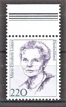 Briefmarke BRD Mi.Nr. 1940 ** Oberrand - Marie-Elisabeth Lüders 1997 / Politikerin