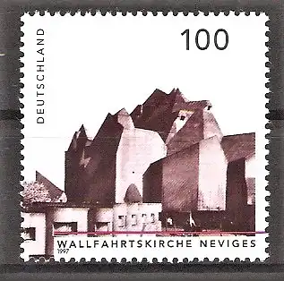 Briefmarke BRD Mi.Nr. 1908 ** Deutsche Architektur 1997 / Wallfahrtskirche in Neviges