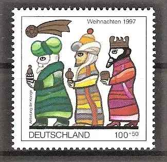 Briefmarke BRD Mi.Nr. 1959 ** Weihnachten 1997 / Anbetung der Heiligen Drei Könige