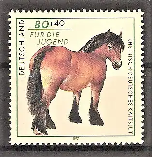 Briefmarke BRD Mi.Nr. 1920 ** Rheinisch-Deutsches Kaltblutpferd