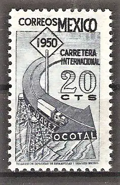 Briefmarke Mexiko Mi.Nr. 993 ** Vollendung der Internationalen Straße zwischen Mexiko und Guatemala 1950