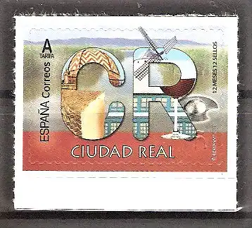 Briefmarke Spanien Mi.Nr. 5444 ** (selbstklebend) Provinzen 2020 / Ciudad Real