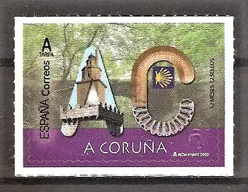 Briefmarke Spanien Mi.Nr. 5408 ** (selbstklebend) Provinzen 2020 / A Coruña