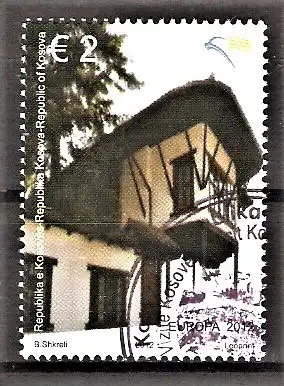 Briefmarke Kosovo Mi.Nr. 221 o Europa CEPT 2012 / Altes Wohnhaus