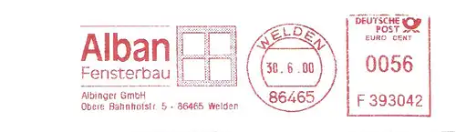 Freistempel F393042 Welden - Alban Fensterbau - Albinger GmbH (Abb. Fenster) (#2956)