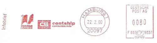 Freistempel F66 8337 Hamburg - CANADA MARITIME - CS contship Containerlines (#2955)