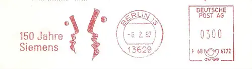 Freistempel F68 4172 Berlin - 150 Jahre Siemens (#2949)