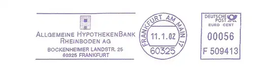 Freistempel F509413 Frankfurt am Main - Allgemeine Hypotheken Bank Rheinboden AG (#2943)