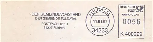 Freistempel K400299 Fuldatal - Der Gemeindevorstand der Gemeinde Fuldatal (#2940)