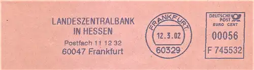 Freistempel F745532 Frankfurt - Landeszentralbank in Hessen (#2933)