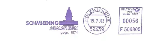 Freistempel F506805 Holzwickede - Schmieding Armaturen gegr. 1874 (#2931)