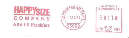 Freistempel E65 0098 Offenbach am Main - HAPPY SIZE COMPANY Frankfurt (#2926)