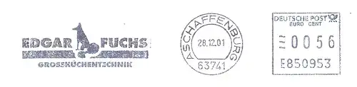 Freistempel E850953 Aschaffenburg - Edgar Fuchs Grossküchentechnik (Abb. Fuchs) (#2924)