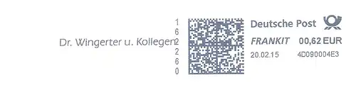 Freistempel 4D090004E3 Heilbronn - Dr. Wingerter u. Kollegen (#2920)