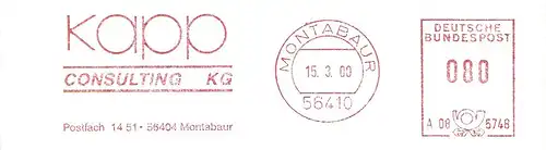 Freistempel A08 5748 Montabaur - Kapp Consulting KG (#2912)