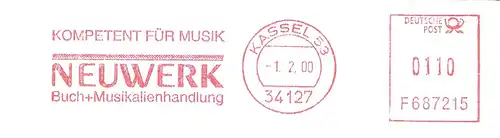 Freistempel F687215 Kassel - NEUWERK Buch + Musikalienhandlung / Kompetent für Musik (#2911)