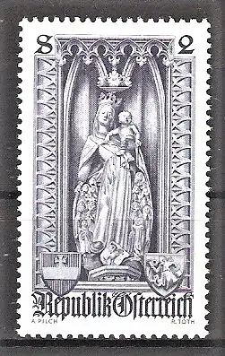 Briefmarke Österreich Mi.Nr. 1286 ** 500 Jahre Diözese Wien 1969 / Schutzmantelmadonna