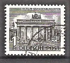 Briefmarke Berlin Mi.Nr. 42 o Berliner Bauten 1949 / Brandenburger Tor