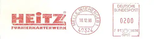 Freistempel F81 9632 Melle, Wiehengeb - HEITZ Furnierkantenwerk (#2893)