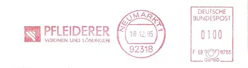 Freistempel F68 9755 Neumarkt - PFLEIDERER - Visionen und Lösungen (#2891)