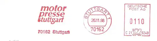 Freistempel C21 924B Stuttgart - Motor Presse Stuttgart (#2883)