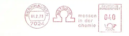 Freistempel Bernhausen - METROHM - messen in der Chemie (#2879)