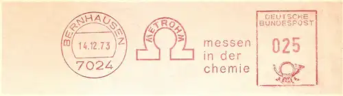 Freistempel Bernhausen - METROHM - messen in der Chemie (#2878)