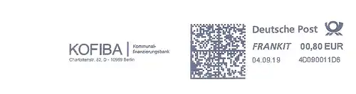 Freistempel 4D090011D6 Berlin - KOFIBA Kommunalfinanzierungsbank (#2867)