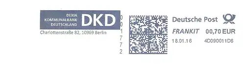 Freistempel 4D090011D6 Berlin - DKD Dexia Kommunalbank Deutschland (#2866)