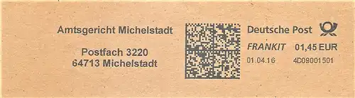 Freistempel 4D09001501 Michelstadt - Amtsgericht Michelstadt (#2861)