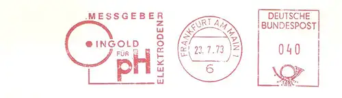 Freistempel Frankfurt am Main - INGOLD für pH - Messgeber Elektroden (#2847)