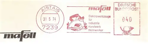 Freistempel Aistaig - mafell Elektrowerkzeuge für Industrie Handwerk Handwerker (Abb. Handkreissäge) (#2839)